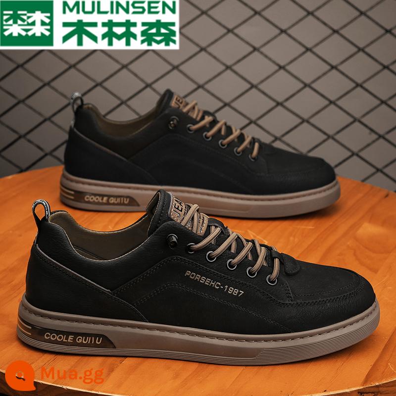 Mulinsen Thu Đông Giày Slip-On Nam Plus Nhung Thường Ngày Giày Trượt Ván 2022 Thể Thao Mới Giày lười Canvas 2 Giày Cotton - [Bán Hàng Hot] Màu Đen