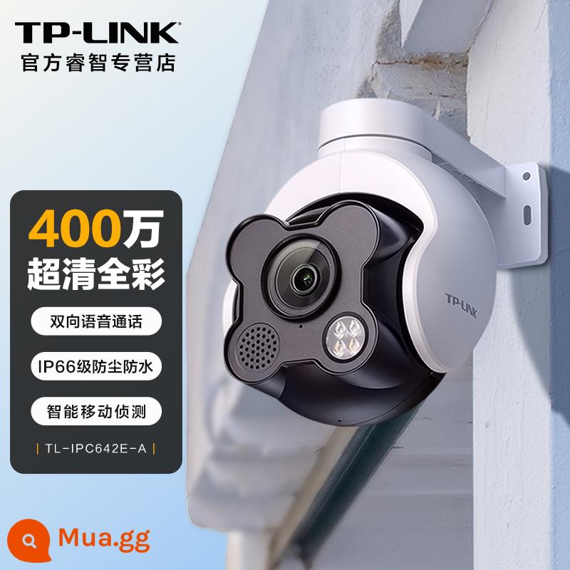 TPLINK security 3 triệu camera giám sát không dây đầy đủ màu sắc ngoài trời độ nét cao camera vòm nền tảng chảo xoay toàn cảnh 360 độ điện thoại di động gia đình điều khiển từ xa wifi Đầu video chống nước và chống bụi IP66 - 4 triệu màu sắc cực rõ nét