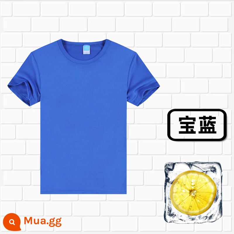 Áo thun cotton tùy chỉnh logo cổ tròn quần áo công sở in quảng cáo văn hóa áo đảng nhóm lớp đồng phục tay ngắn thêu - 306 màu xanh ngọc bích