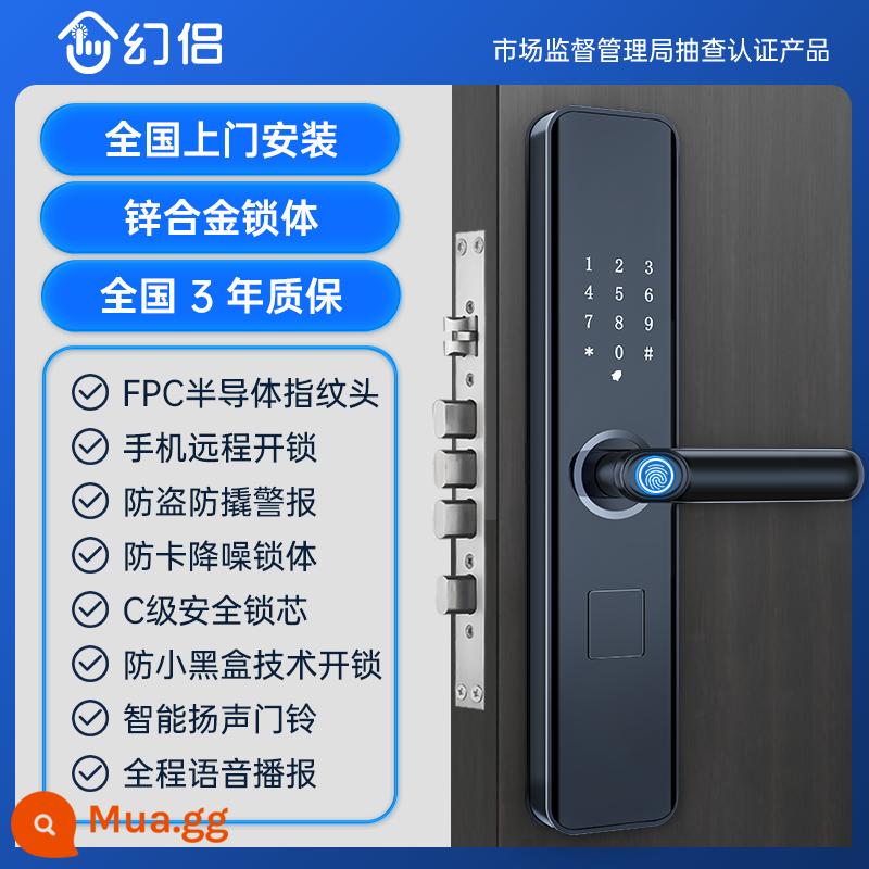 Magic đối tác khóa vân tay tại nhà chống trộm cửa khóa điện tử khóa cửa thông minh khóa mật khẩu khóa cửa khóa thông minh top 10 thương hiệu - Thân khóa im lặng bằng hợp kim kẽm + chuông cửa thông minh + bảo hành ba năm lắp đặt tận nơi