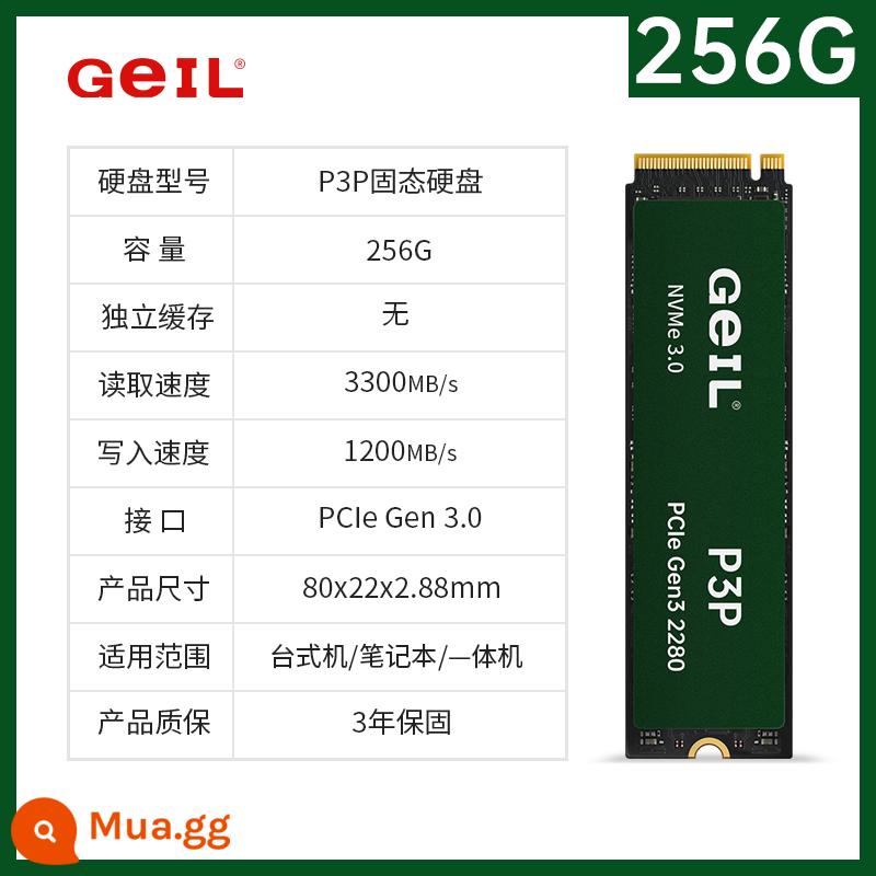 GeIL Jinbang P3L SSD 512g 1t 2t máy tính để bàn m.2 SSD máy tính xách tay NVME M2 - P3P 256G 3300 MB/giây