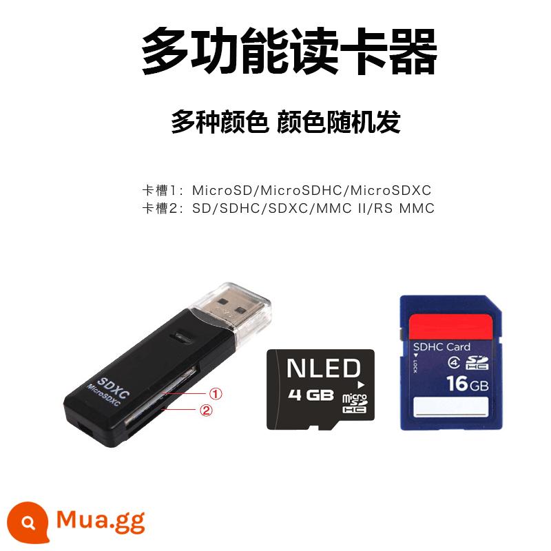 Bán buôn dung lượng nhỏ 128m256M 512m 1G2gTF thẻ 4g 8g 16G thẻ nhớ điện thoại di động thẻ nhớ 32g - Đầu đọc thẻ đa chức năng