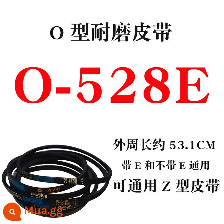 Dây đai máy giặt đa năng loại O hoàn toàn tự động bán tự động phụ kiện máy giặt băng tải tam giác chịu mài mòn động cơ băng tải - O-528E màu trắng nhạt