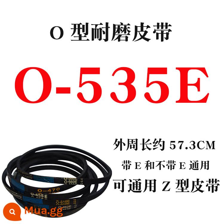 Dây đai máy giặt đa năng loại O hoàn toàn tự động bán tự động phụ kiện máy giặt băng tải tam giác chịu mài mòn động cơ băng tải - O-535E trắng