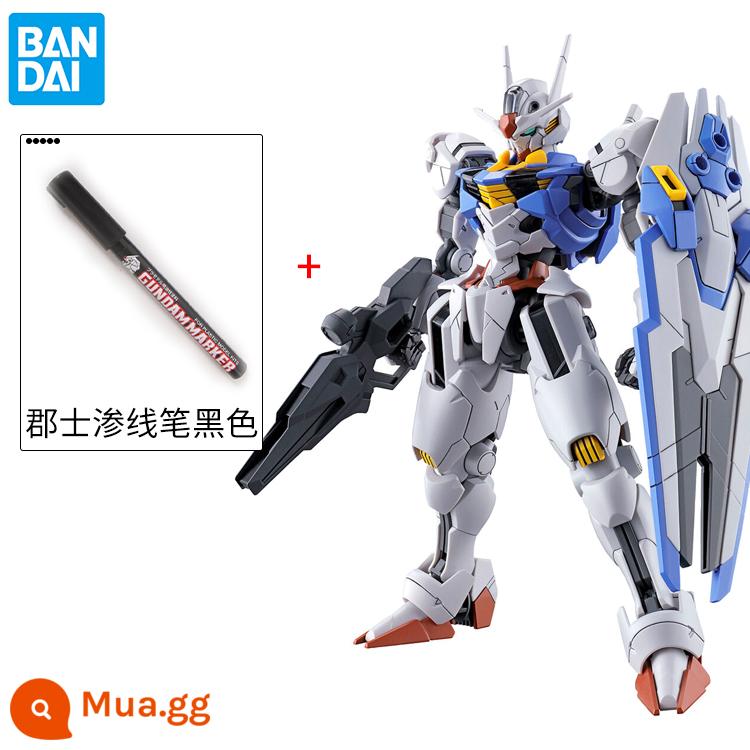 Đã lên lịch Bandai HG TWFM 03 1 144 Mercury's Witch Wind Spirit Gundam Mô hình lắp ráp Gundam - HG Wind Spirit Gunshi + bút phác thảo gunshi [đen]