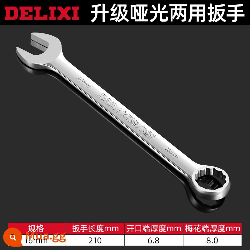 Cờ lê lưỡng dụng Delixi thép carbon cao mận mở cờ lê hoa mận cờ lê đĩa nĩa bộ cờ lê bánh cóc - Delixi đa năng 16MM