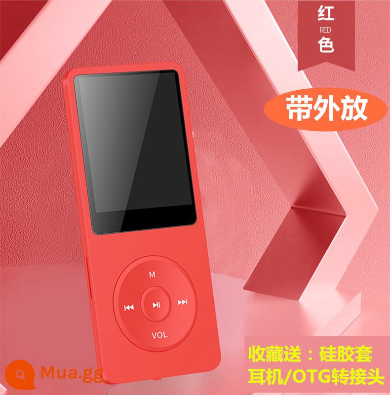 Chính hãng máy nghe nhạc mp3 Walkman hifi phiên bản sinh viên mp4 thẻ cắm mp5 nhỏ di động siêu mỏng - Màu đỏ (có bản phát hành bên ngoài + thay thế trọn đời)