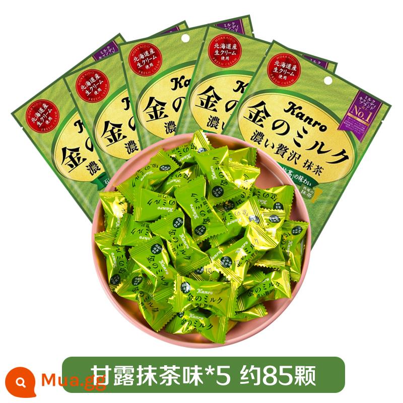 Morinaga Kẹo bơ cứng muối biển Kẹo sữa caramel đào trắng Kẹo Matcha nhập khẩu Nhật Bản Đồ ăn vặt Tết Kẹo hạnh phúc - Kẹo Manna Matcha*5 (khoảng 85 miếng)