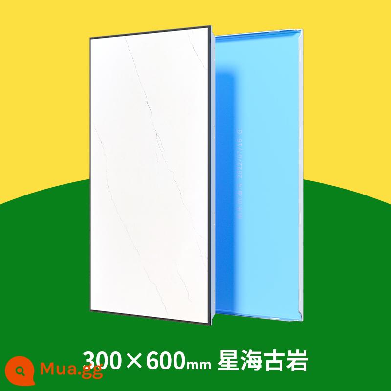 300×600 tích hợp trần treo tấm nhôm hình tam giác phòng bột nhà bếp Trần treo tự lắp đặt bộ phụ kiện keel trần nhôm - Màu thiết kế 0.8 Sơn Hải Cổ Thạch (sáng)