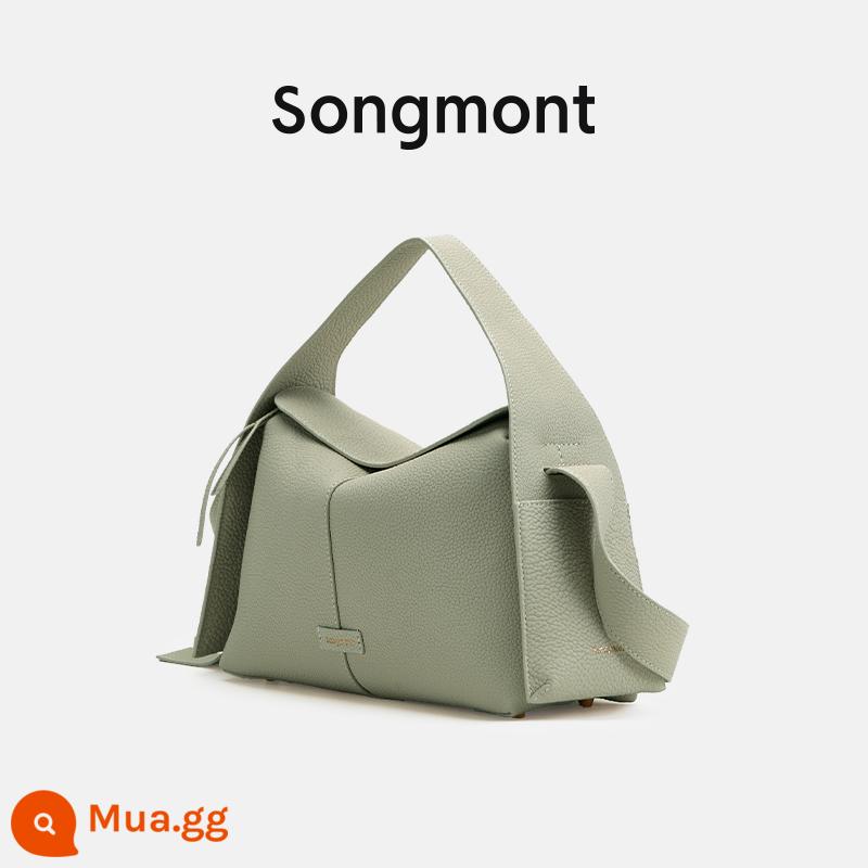 Songmont tai treo sê-ri túi mái hiên nhà thiết kế mới lớp trên cùng bằng da bò đi lại xách tay Messenger túi hobo - Điểm xanh đá xanh