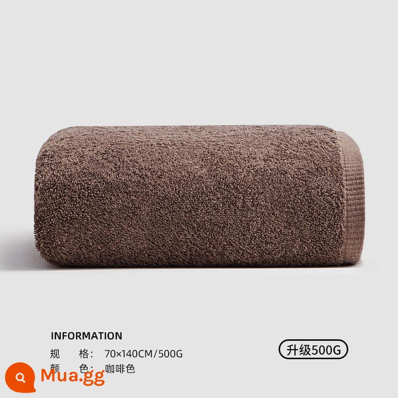 Khăn Tắm Sanli Mùa Đông Nữ 2022 Cotton Mới Cotton Nguyên Chất Gia Dụng Thấm Nước Nhanh Khô Khăn Quấn Nam Khăn Người Lớn Bộ Hai Món - Nâu (Tiêu chuẩn loại A/nâng cấp 500g)