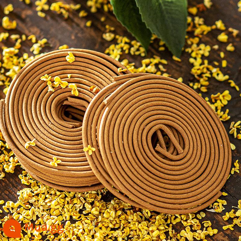 Hương liệu Osmanthus tấm hương liệu gỗ đàn hương nhà trong nhà hương thơm tự nhiên phòng phòng ngủ phòng trang điểm thanh lọc không khí lâu dài - 160 đĩa/4 giờ đốt mỗi đĩa - không có lư hương