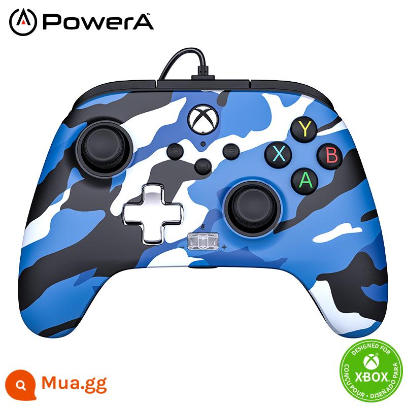 powerA Microsoft đã chính thức trao tặng bộ điều khiển trò chơi sê-ri xbox gốc Elden Ring of Law có dây xbox một tay cầm pc phiên bản máy tính steam double travel thợ săn quái vật xboxones - Phiên bản nâng cao màu xanh ngụy trang [dòng xbox] phím quay lại có thể tùy chỉnh