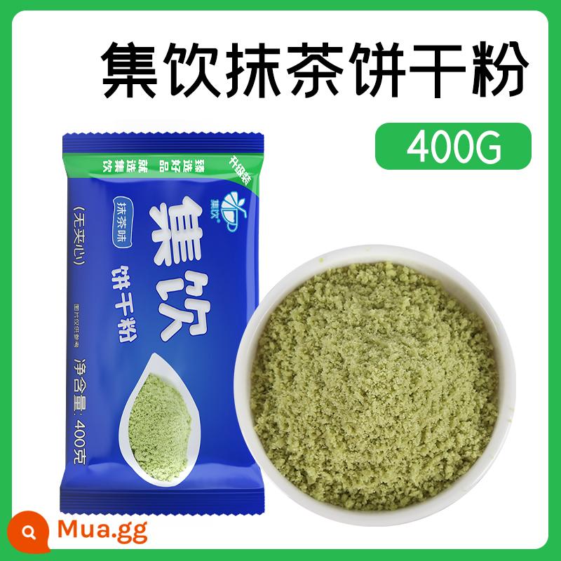 Set Thức Uống Matcha Hương Bánh Quy Nghiền 400g Nguyên Liệu Làm Bánh Sundae Lốc Nguyên Liệu Kem Biscuit Vụn Quán Trà Sữa - Bột mochi khô vị matcha