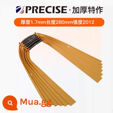 Presas thế hệ thứ ba dây cao su phẳng dày lên dữ dội dây cao su giá cao rộng dây cao su 10 bộ mùa đông chất chống đông - Côn dày 1.7 2012 phiên bản mở rộng 280 (5 bộ) kiểu đóng gáy phẳng/bạo lực