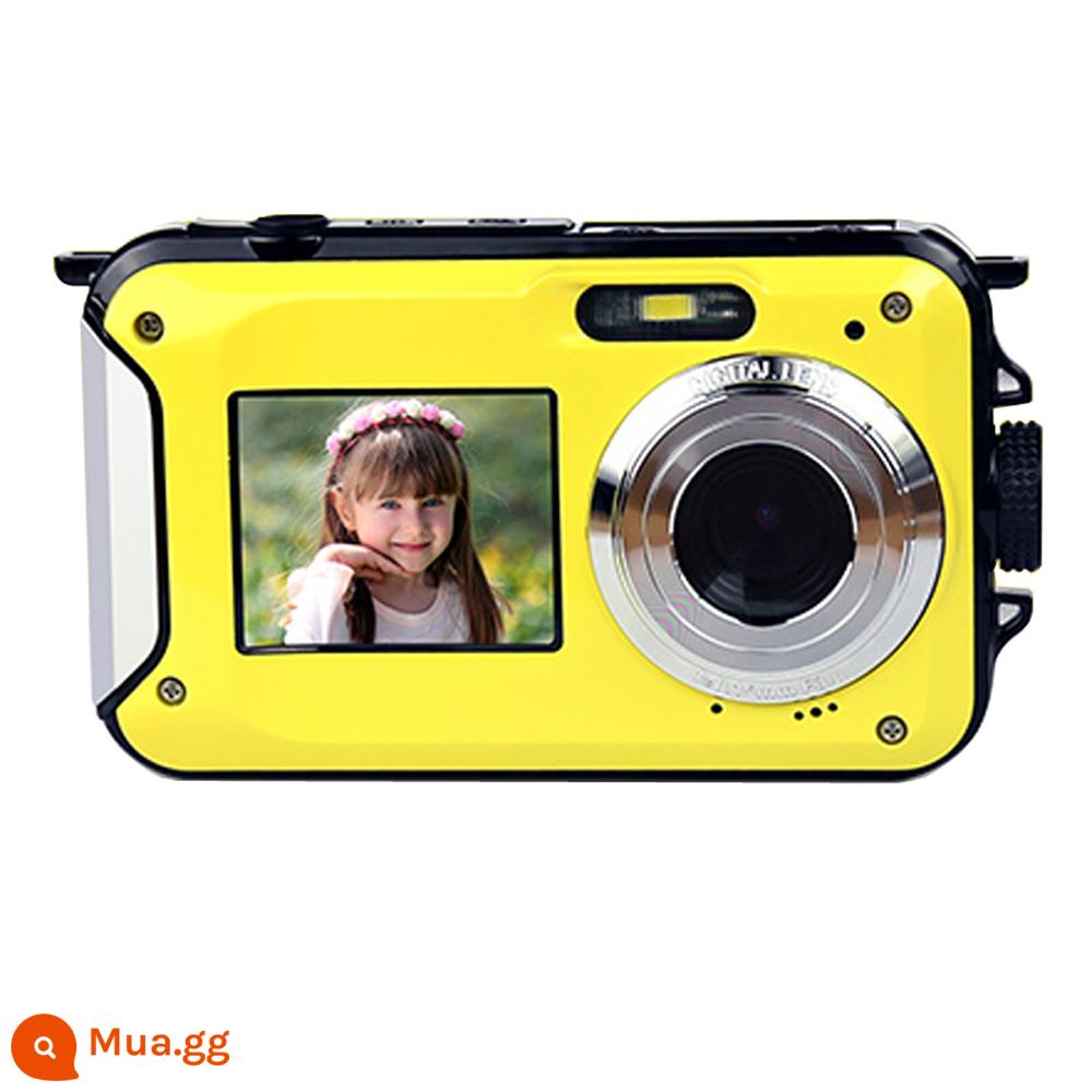 KOMERY WP06 48 triệu camera kỹ thuật số độ nét cao phía trước và phía sau màn hình kép selfie ngoài trời lặn ngoài trời - màu vàng