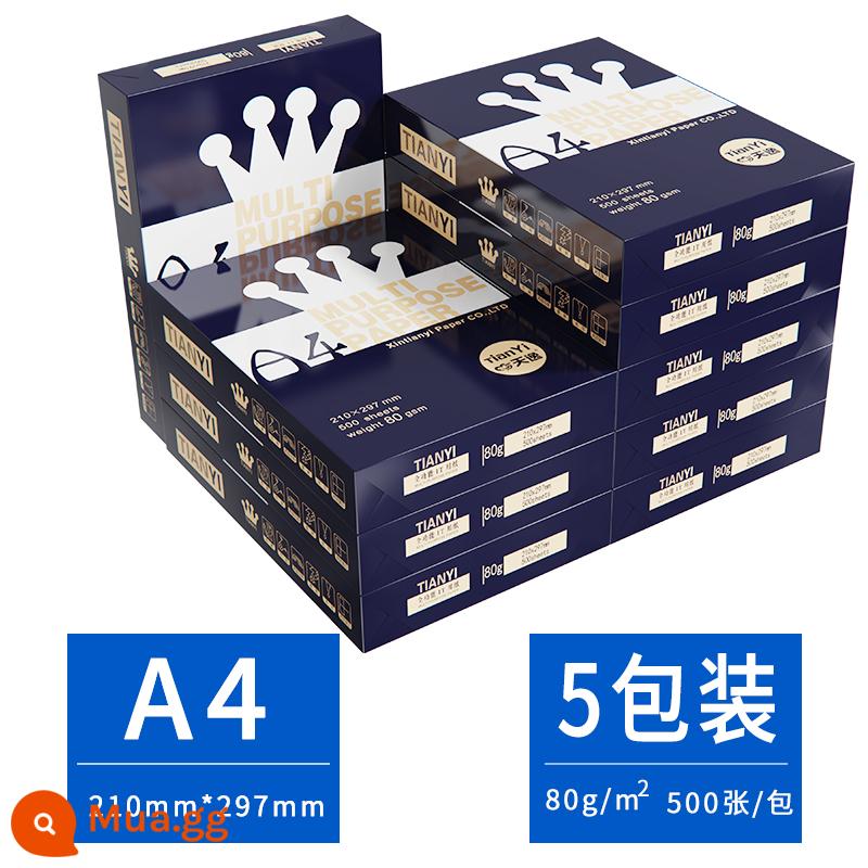 Miễn phí vận chuyển Xinyi 500 Zhang Hui đã cài đặt A4 in giấy in 70g Full Box Giấy trắng A4 Dự thảo giấy 80g Túi đeo vai A4 giấy tờ giấy tờ giấy miễn phí vận chuyển toàn bộ hộp bán buôn sinh viên bán buôn sinh viên bán buôn sinh viên bán hàng - [Phiên bản dày] 80g Giấy Lantianyi A4, nguyên hộp/5 gói/2500 tờ