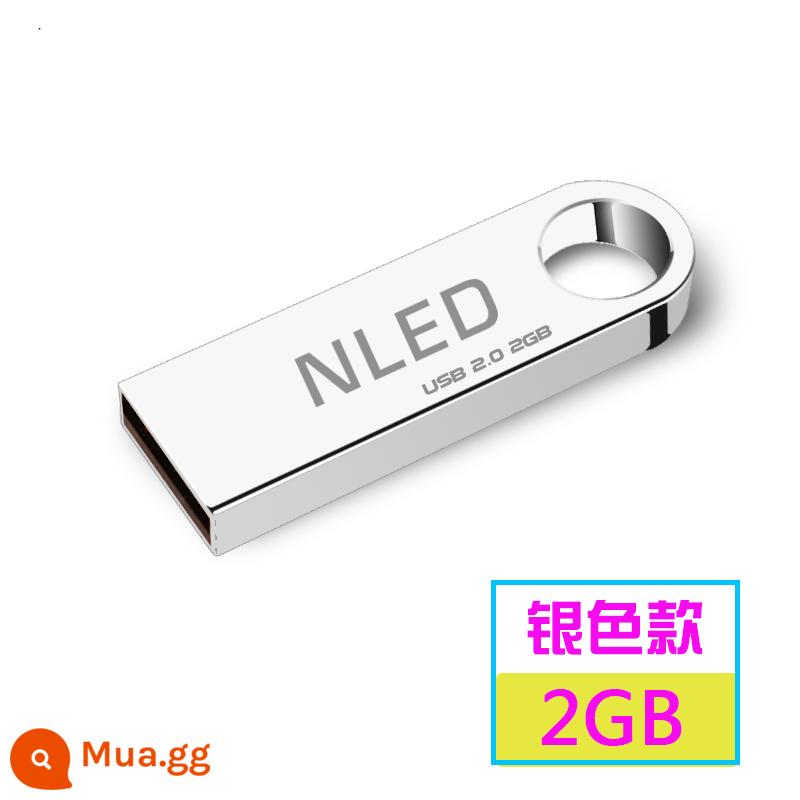 Ổ đĩa flash đấu thầu dung lượng nhỏ 128m 256M 512M 1G2g4g 8g 16gb Ổ đĩa flash USB chữ logo tùy chỉnh - 2[GB] điểm bạc