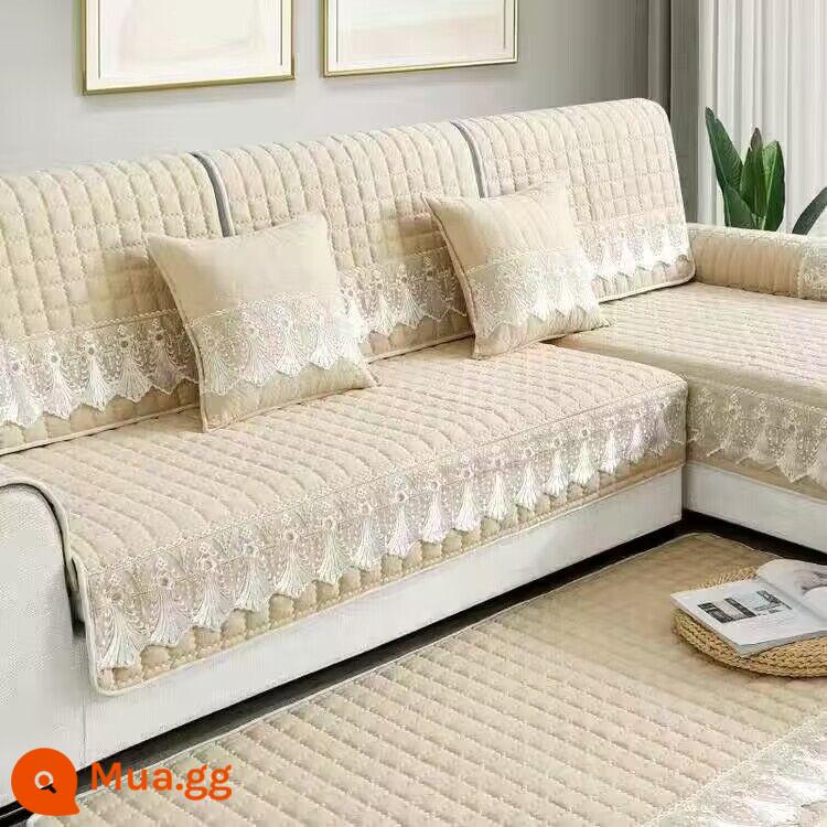 Ưu đãi đặc biệt và miễn phí vận chuyển đệm, đệm sofa, vỏ sofa, vỏ bọc chống trượt đa năng cho tất cả các mùa, đệm trọn gói đơn giản, đệm chống mài mòn - Màu cà phê Jingya