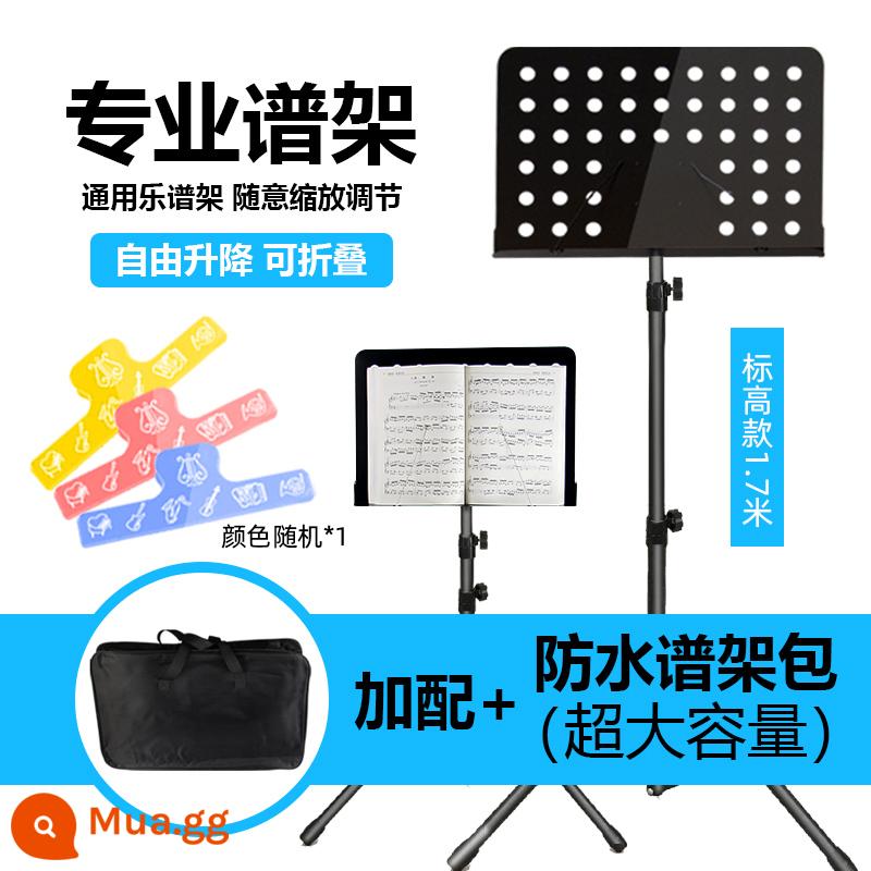 Phổ trống Spectrum Spectrum cổ điển Erhu Sloedy Books - Giá nhạc dày 1,7m màu đen + túi đựng nhạc chống thấm nước