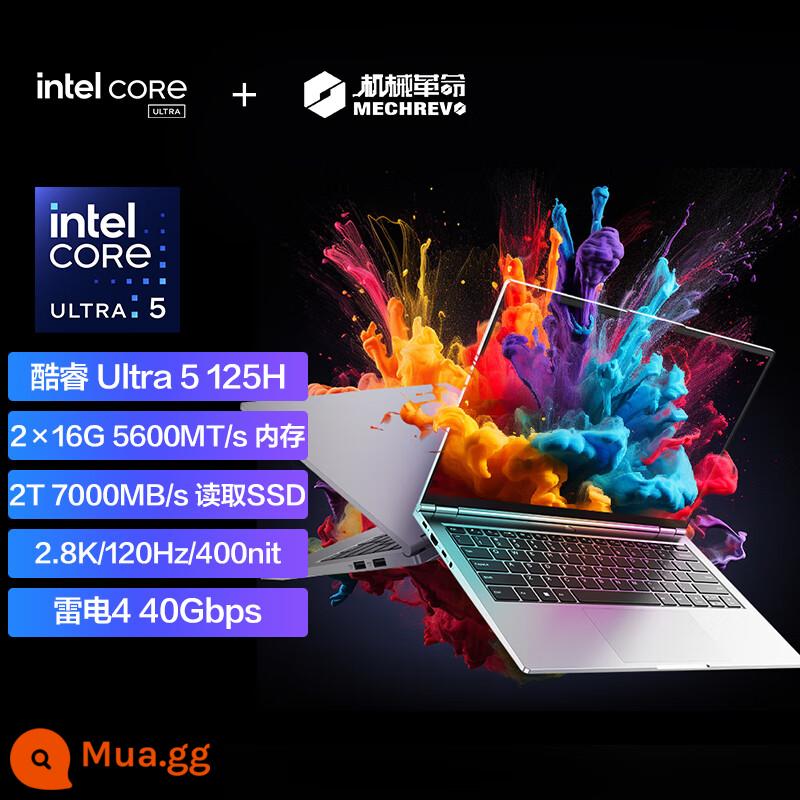 [Ra mắt sản phẩm mới] Mechanical Revolution Unbounded 14Pro 2024 Intel Core Ultra 5 32G Bộ nhớ 2T Solid State 14 inch AI Core Máy tính xách tay văn phòng doanh nghiệp mỏng và nhẹ - [Không giới hạn 14Pro]Ultra 5 125H/2.8K/120Hz