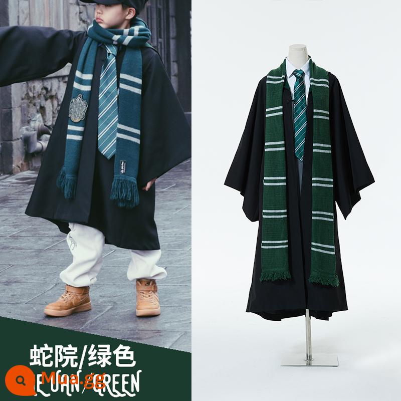 Cho thuê áo choàng ma thuật Harry Potter áo choàng phù thủy trường đại học Hogwarts áo choàng áo choàng Bắc Kinh Universal Studios - sân rắn xanh