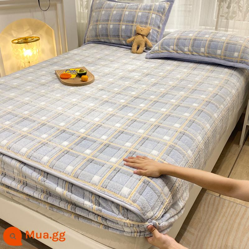 Jieliya sữa san hô mô hình Velvet Single Bed Bed Mids Matsus Mattp Mattop Caper Matsted Mattop Cast Set - Ngón tay