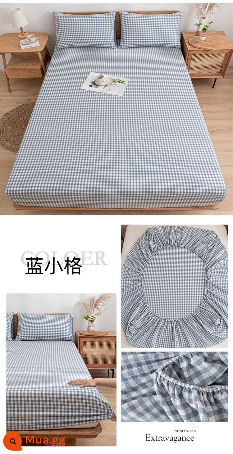 Jie Liya Bông Tân Cương Được Trang Bị Tấm Đơn Trải Giường Cotton Cotton Nguyên Chất Simmons Túi Giường Nệm Túi Bọc Giường Vỏ Bọc Bụi - Lan Xiaoge [chải bông Tân Cương, quy trình giặt]