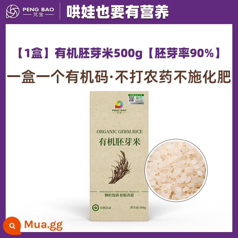 Gạo mầm hữu cơ Pengbaibao Đông Bắc Hạt kê vàng Gạo lứt trắng Quinoa mới với thực phẩm bổ sung cho trẻ em Hút chân không 500g - [1 hộp] Gạo mầm hữu cơ 500g [tỷ lệ mầm 90%]