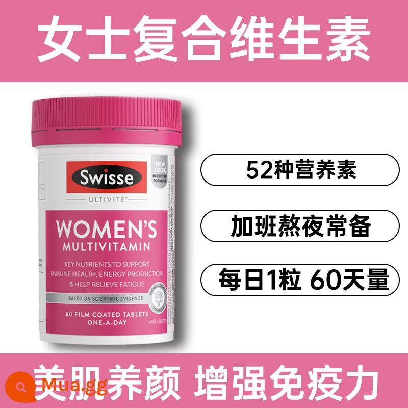 Viên uống cân bằng mãn kinh Swisse Soy Isoflavone bổ sung Estrogen tự nhiên cho nữ sản phẩm chăm sóc sức khỏe phụ nữ - Vitamin tổng hợp dành cho nữ 60 viên, ngày 1 viên