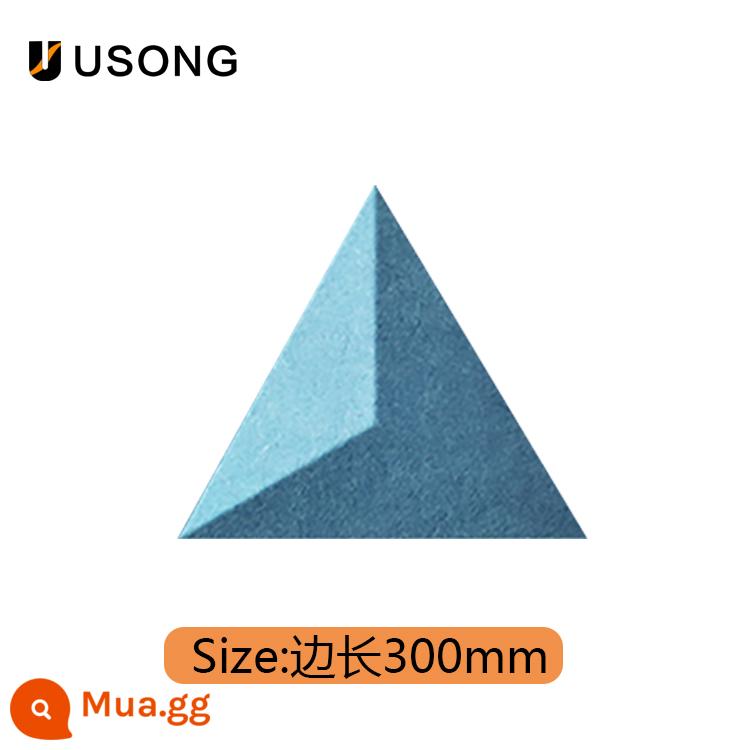 Bảng hấp thụ âm thanh ba chiều mô-đun sợi polyester trang trí tường văn phòng nhà hát KTV thân hấp thụ âm thanh 3d tùy chỉnh - Gừng hình tam giác 300mm