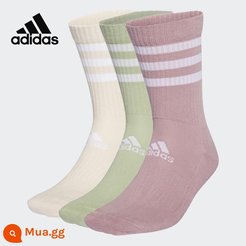 Vớ Adidasadidas, vớ bóng rổ, vớ thể thao, vớ cỏ ba lá nam, vớ trẻ em - Màu HP0758 ba đôi