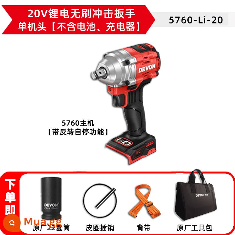 Dayou 5760 Tua Vít Điện Mô-men Xoắn Cao Lithium Điện Cờ Lê Sạc Tác Động Giá Công Nhân Công Cụ Đặc Biệt Ban Đầu Xác Thực - Cờ lê 5760 [đầu đơn] kèm phụ kiện