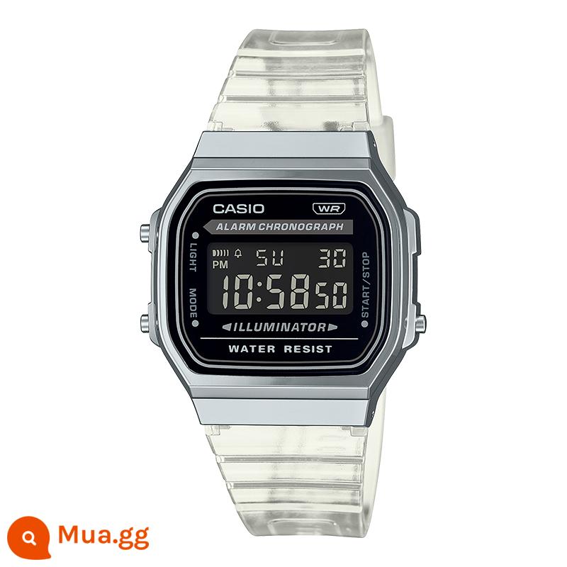 Đồng hồ Casio cậu bé hình vuông nhỏ chính thức chính hãng AE-1200WHD đồng hồ điện tử sinh viên retro chống thấm nước thể thao - A168XES-1BDF[Ô tự động miễn phí]