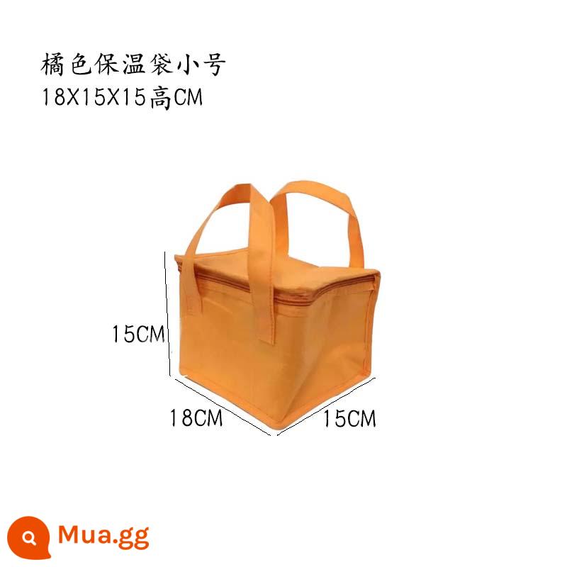 681012 inch nâng cao bánh sinh nhật túi cách nhiệt túi lạnh giao hàng giao hàng đặc biệt túi lạnh túi đựng LOGO tùy chỉnh - Cam size nhỏ 18x15x15