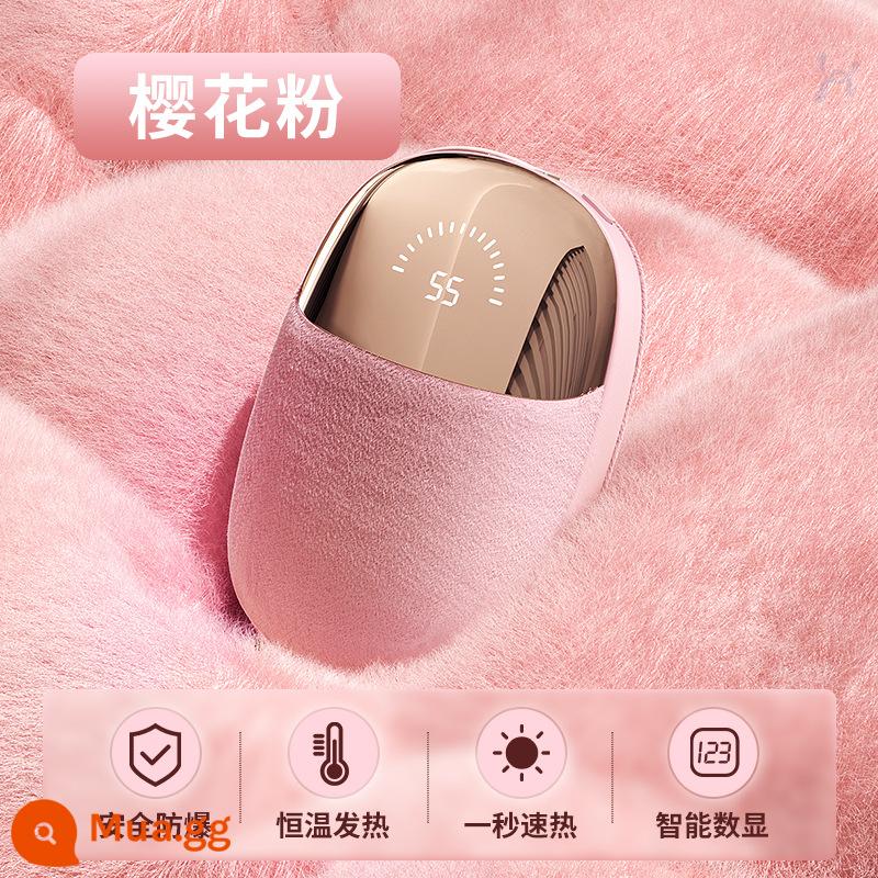 Michu Tay Sạc Di Động Mini 2 Trong 1 Di Động Sang Trọng Giữ Ấm Bé 2 Mặt Làm Nóng Soái Hạm Store - [Sakura Pink]Flannel