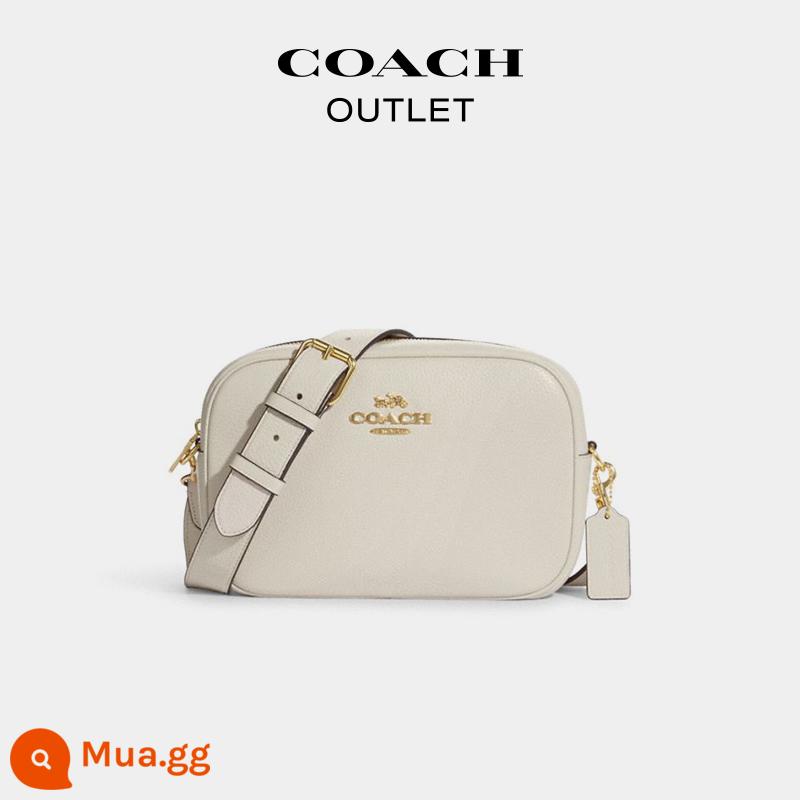 [Quà năm mới] Túi COACH/COACH Ole logo cổ điển Túi máy ảnh JAMIE - IM/phấn trắng