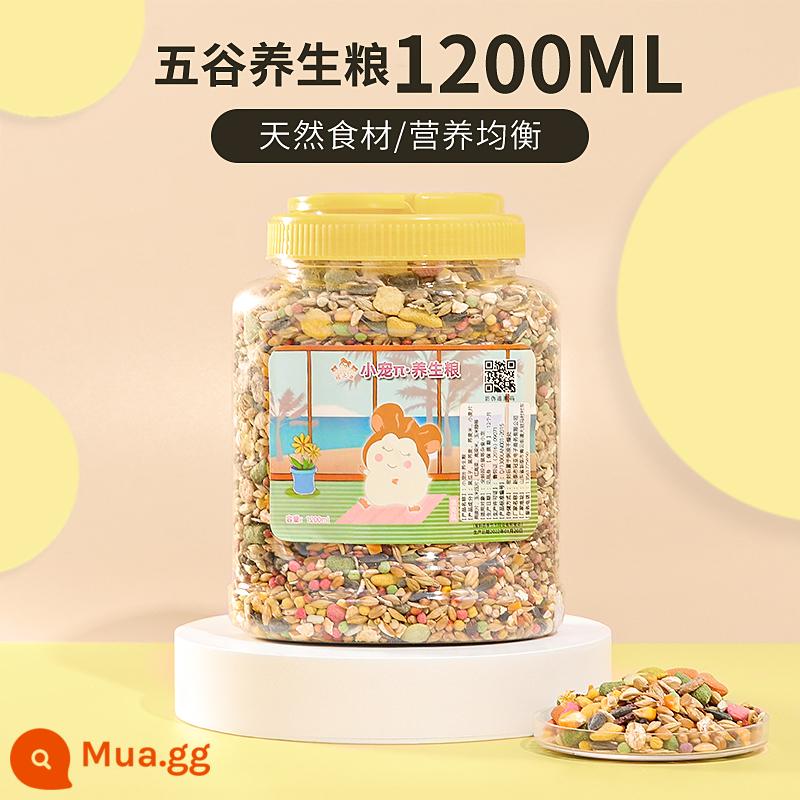 Hamster ngũ cốc thức ăn chủ yếu bánh mì sâu khô thức ăn dinh dưỡng đóng hộp đông khô tơ vàng gấu hoa cành chuột thức ăn vặt - 1200ml thực phẩm sức khỏe năng động