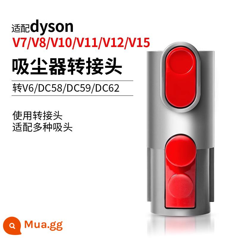 Thích hợp cho phụ kiện máy hút bụi Dyson V6V7V8V10V11V15/G5 khoảng cách đầu hút phẳng nệm rộng đầu bàn chải lông mềm - Bộ chuyển đổi [chuyển đổi các máy khác sang mẫu V6]