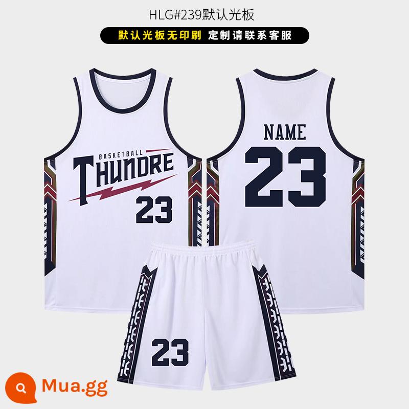 Đồng phục bóng rổ phù hợp với nam tùy chỉnh Jersey của phụ nữ Mỹ in áo huấn luyện mùa hè áo đồng phục trò chơi tùy chỉnh đồng phục đội - 239 trắng [tùy chỉnh bảng trống]