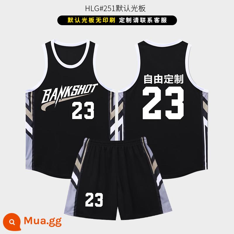 Đồng phục bóng rổ phù hợp với nam tùy chỉnh Jersey của phụ nữ Mỹ in áo huấn luyện mùa hè áo đồng phục trò chơi tùy chỉnh đồng phục đội - 251 màu đen [tùy chỉnh bảng trống]