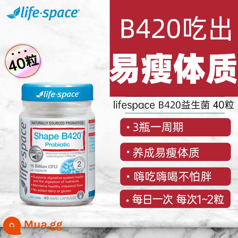 Úc Cuộc Sống Không Gian Probiotic Người Lớn Điều Hòa Đường Tiêu Hóa Đường Ruột Người Lớn Miễn Dịch Táo Bón Chính Thức Flagship Store - [Chế phẩm sinh học giảm béo B420] Vi khuẩn giảm béo dễ dàng 40 viên