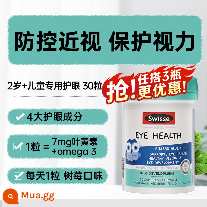 Viên Uống Canxi Swisse Tăng Chiều Cao Thanh Thiếu Niên Và Trẻ Em Tăng Trưởng 10 Bổ Sung Canxi Vitamin D3 Chính Hãng 14 Flagship Chính Thức Từ 6 Tuổi Trở Lên - [2 tuổi + bảo vệ mắt và chống ánh sáng xanh] Kẹo dẻo bảo vệ mắt hương việt quất 30 viên