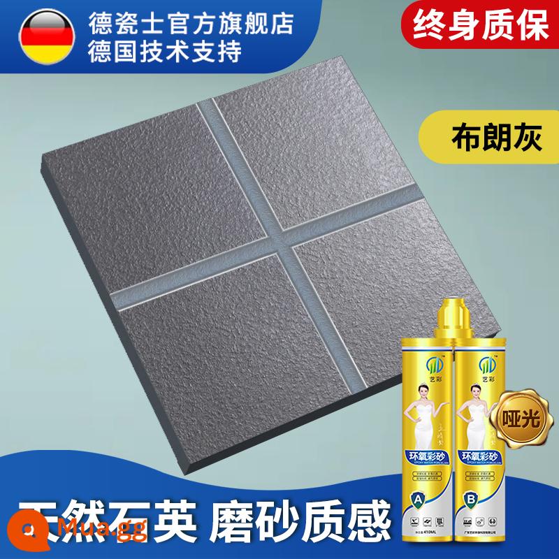 Đại lý đường may làm đẹp gạch lát sàn gạch lát sàn gia đình chống thấm nước và chống nấm mốc đặc biệt thương hiệu gạch lát sàn gia đình top 10 xếp hạng keo bạc cao quý - Sơn phủ gốc nước cát màu Epoxy [Xám nâu]