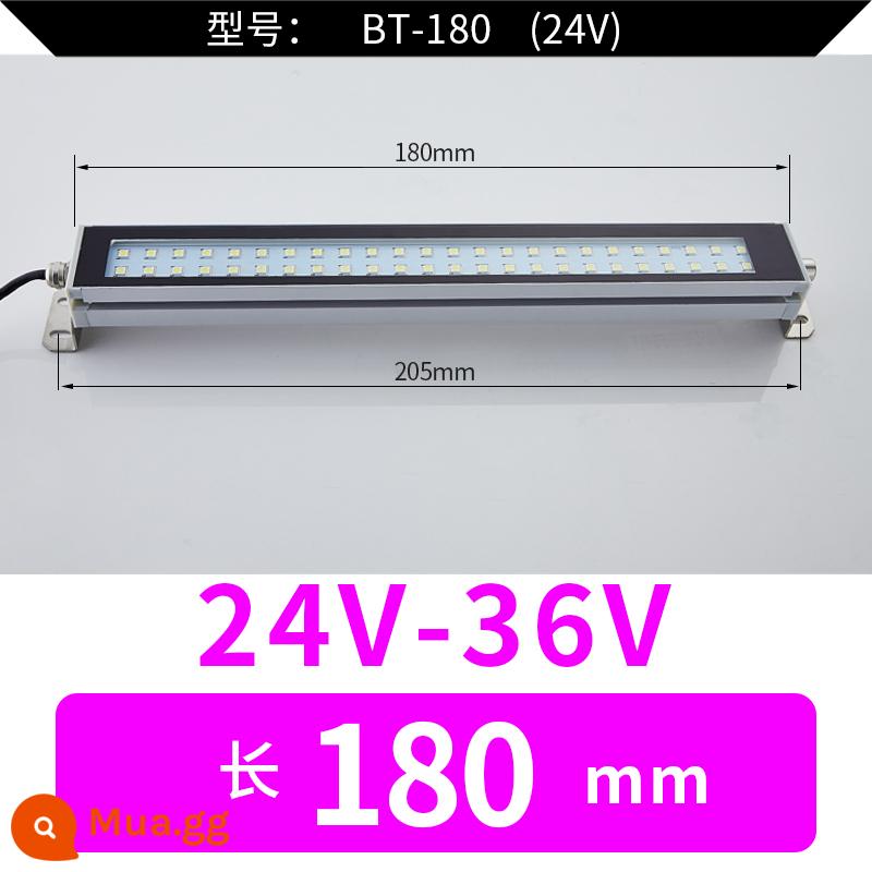 Đèn LED Máy Công Cụ Đèn Làm Việc CNC Máy Tiện CNC Chống Cháy Nổ Đèn Vuông Đèn Tiết Kiệm Năng Lượng 220V Đèn Chiếu Sáng Dầu Chống Thấm Nước 24 - dài 180mm 24V