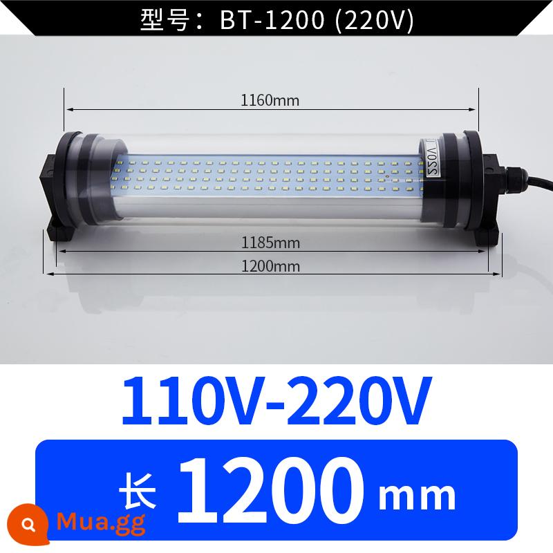 Đèn Led Máy Công Cụ Đèn Làm Việc Máy Tiện CNC Đèn Tiết Kiệm Năng Lượng Dạng Ống Đèn Huỳnh Quang 24 Đèn Chiếu Sáng Chống Dầu Chống Thấm Nước 220V - 1200mm220V