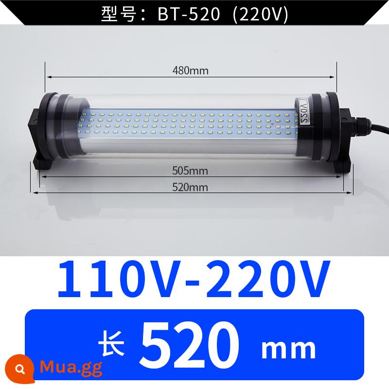 Đèn Led Máy Công Cụ Đèn Làm Việc Máy Tiện CNC Đèn Tiết Kiệm Năng Lượng Dạng Ống Đèn Huỳnh Quang 24 Đèn Chiếu Sáng Chống Dầu Chống Thấm Nước 220V - 520mm220v