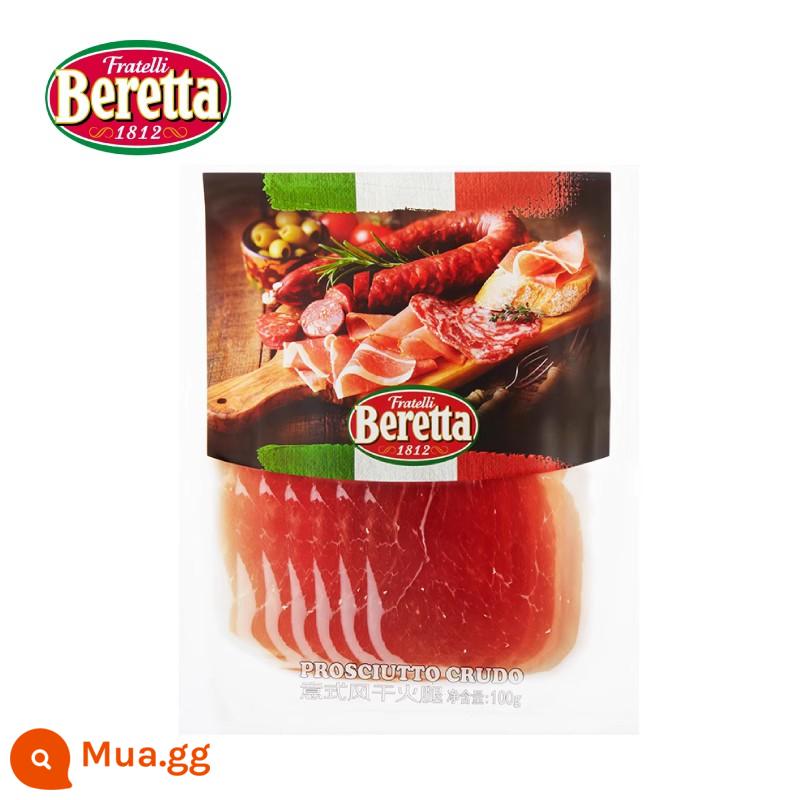 Beretta Spanish Serrano giăm bông cắt lát bánh sandwich ăn liền ăn liền ăn sống và sấy khô 120g*2 - Bò khô Ý lát 100g*2 túi