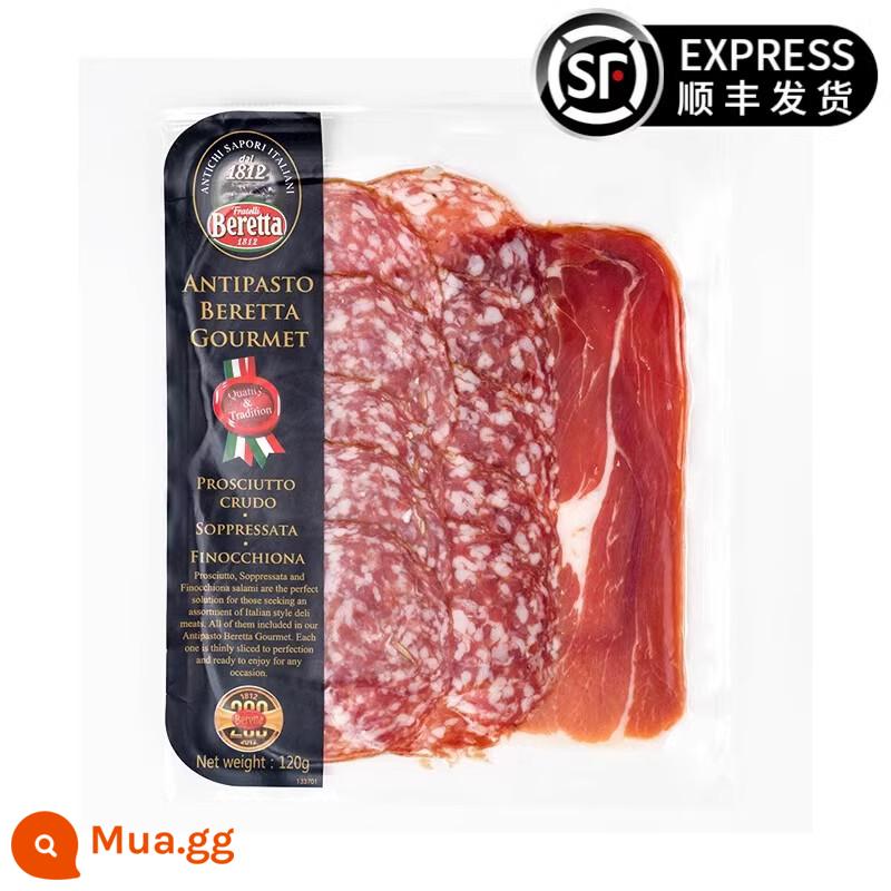 Beretta Spanish Serrano giăm bông cắt lát bánh sandwich ăn liền ăn liền ăn sống và sấy khô 120g*2 - Đĩa dành cho người sành ăn Ý 120g*1 túi