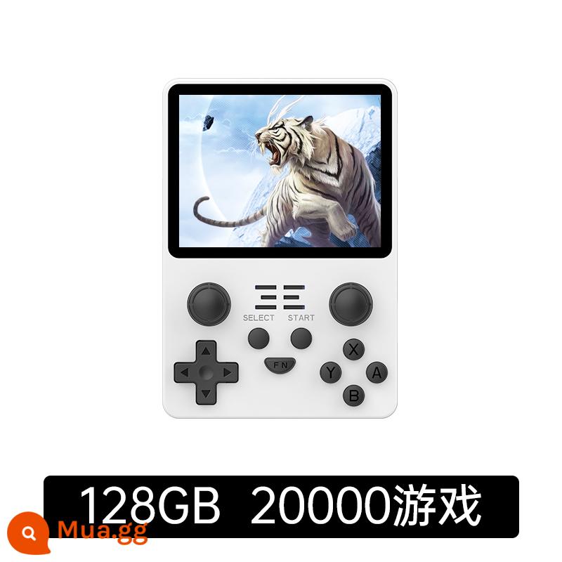 Powkiddy 2022 MỚI RGB20S RETRO MỞ RETRO SOURCE MÁY GBA Pokemon PESTABLE PS1 Arcade King Zhenliang Three Kingdoms Wushuang PSP Single Tiger Little Tiger Phiên bản - Trắng 128G